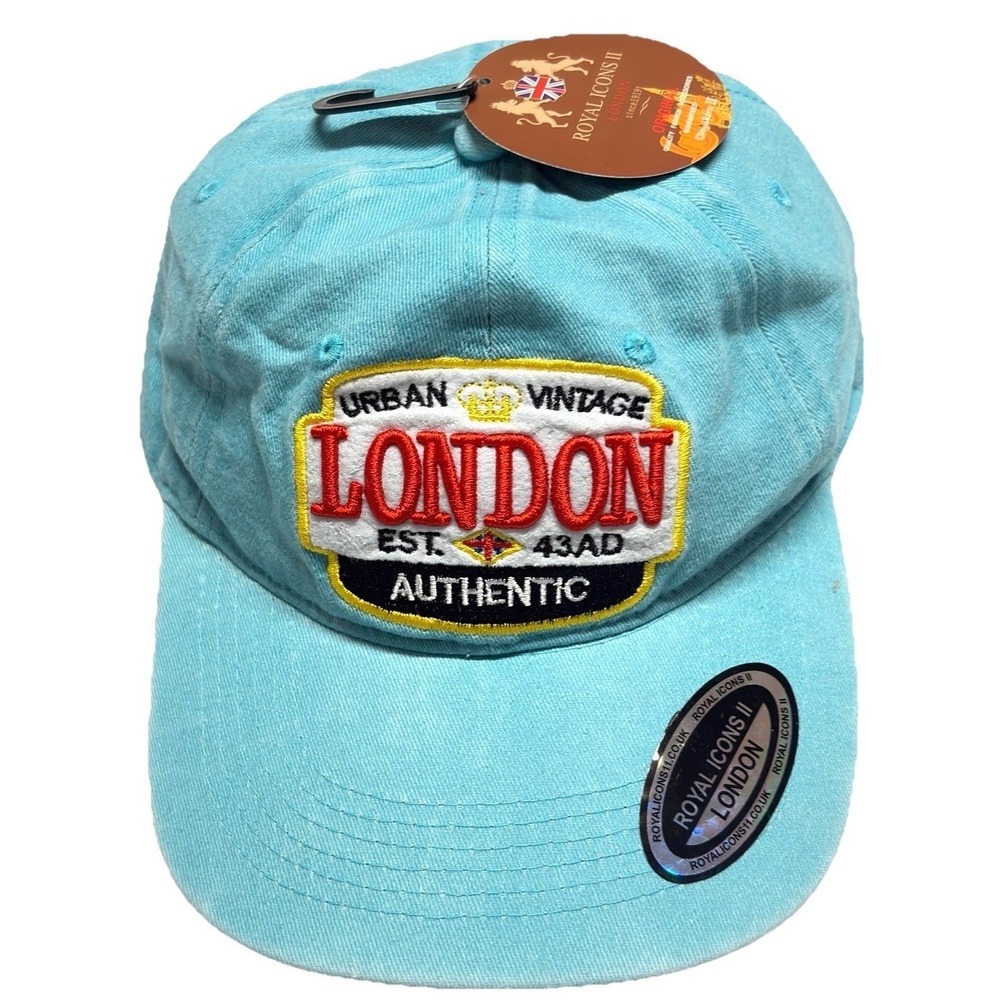 NWT London Baseball Cap Hat Embroidered Urban Vintage Adjustable Made In England